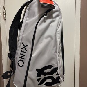 ONIX Sports Pro Team Pickleball Paddle White and Black Bag